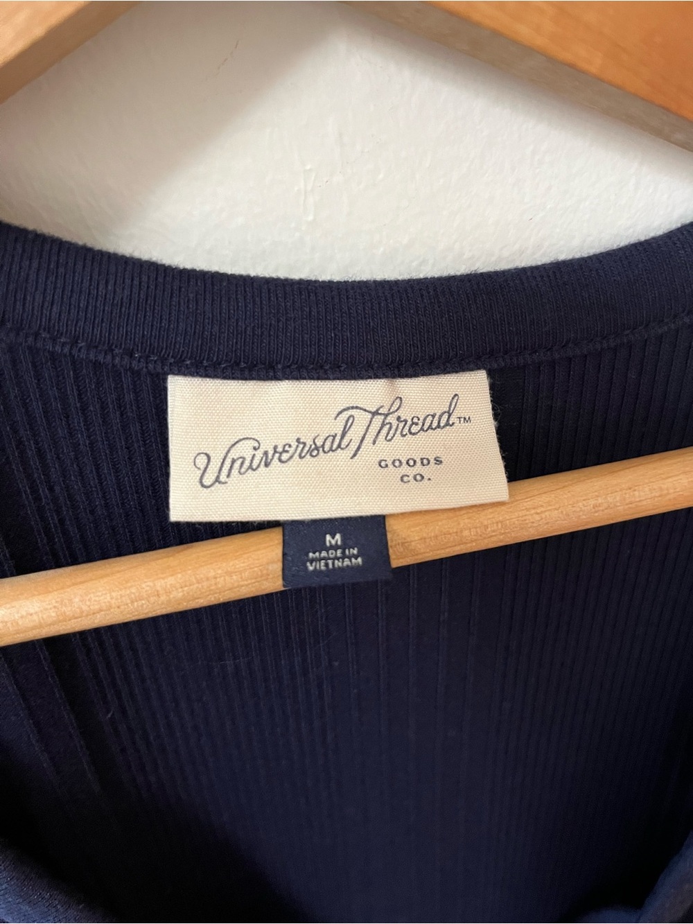 Universal Thread Navy Ribbed Short Sleeve Dress - Picture 3 of 3